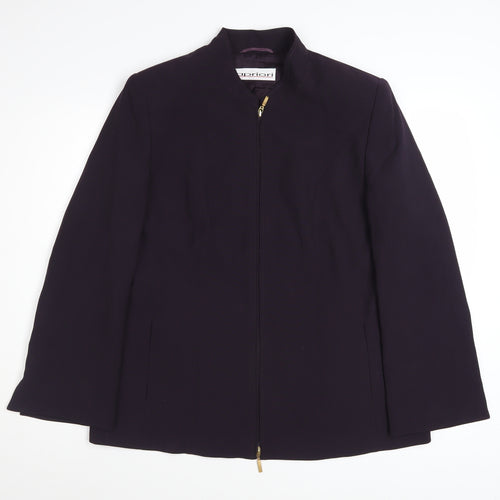 Apriori Women's Purple Mid-Length Zip Jacket Size 16