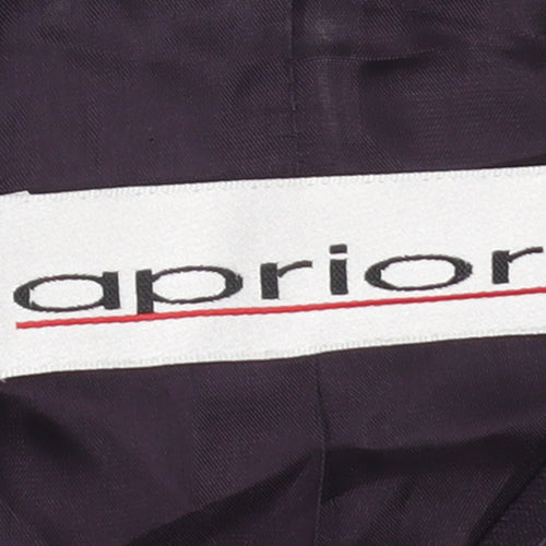 Apriori Women's Purple Mid-Length Zip Jacket Size 16
