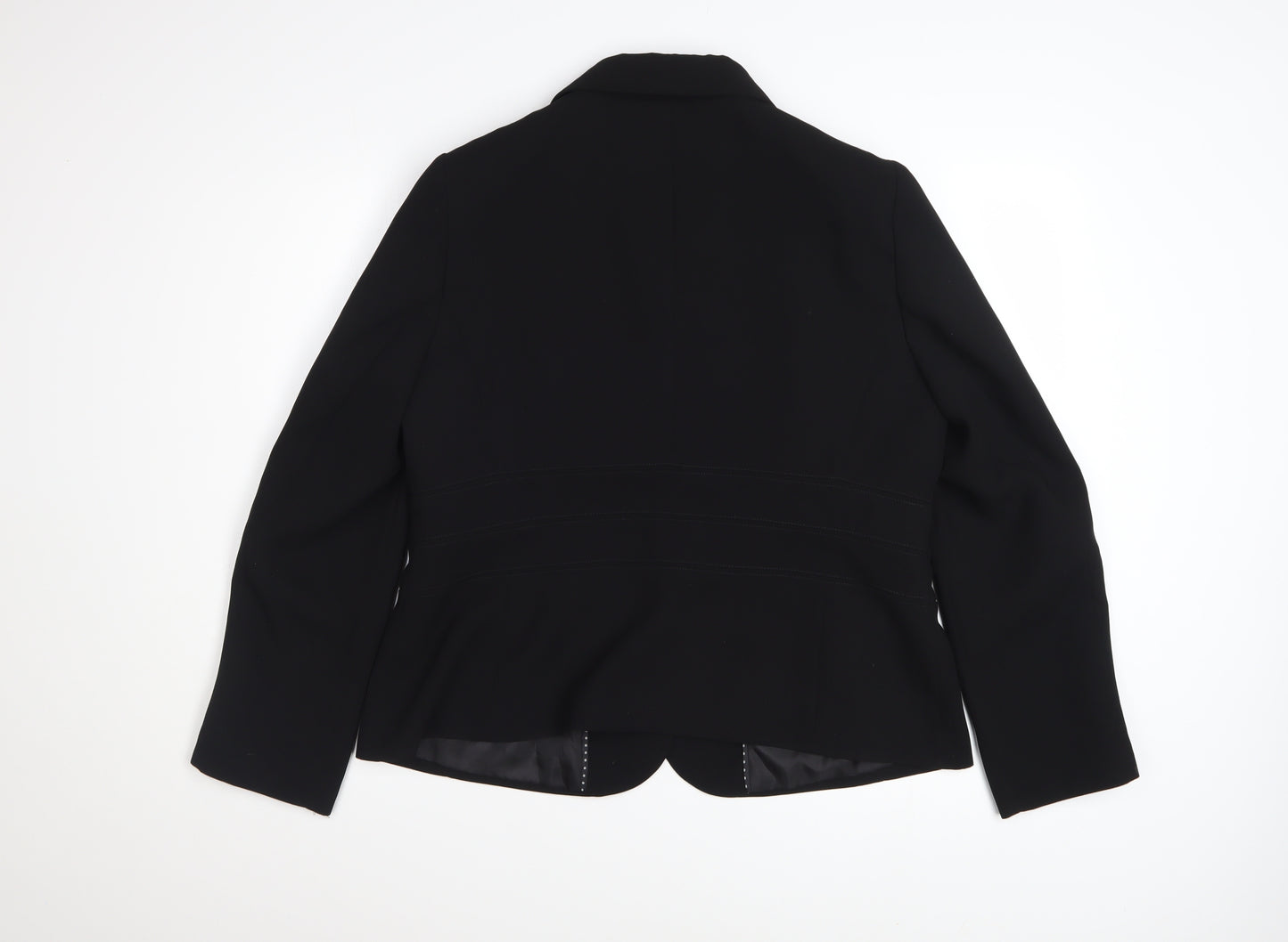 Marks and Spencer Women Black Size 18 Single-Breasted Blazer
