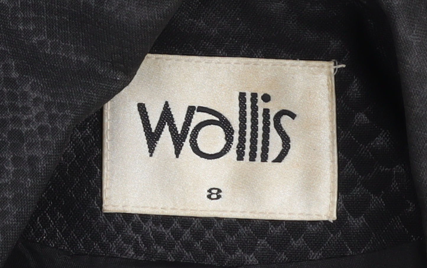 Wallis Women's Black Snake Print Belted Trench Coat Size 8