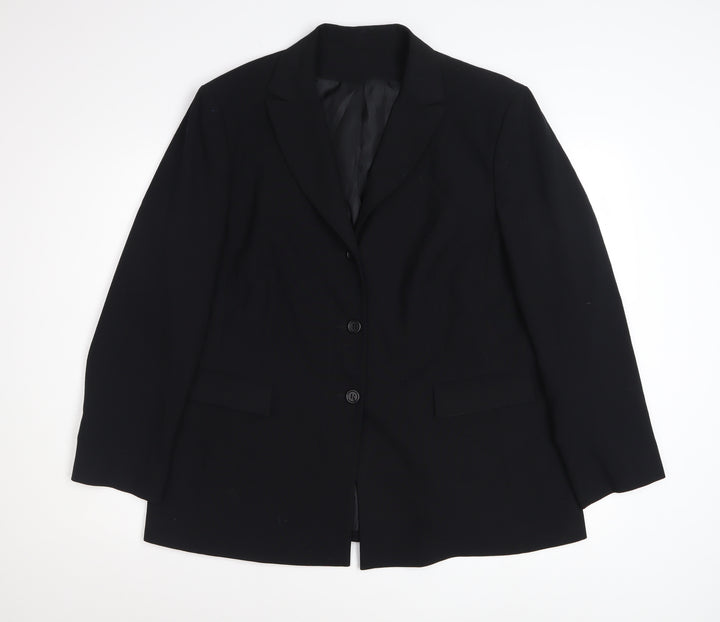 Anne Brooks Petite Women’s Black Size 18 Tailored Blazer Jacket