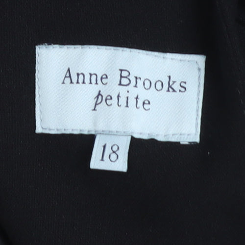 Anne Brooks Petite Women’s Black Size 18 Tailored Blazer Jacket