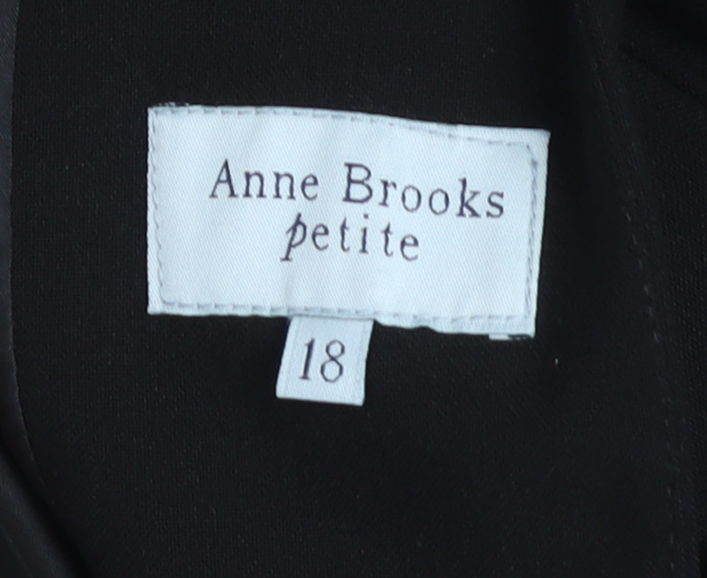 Anne Brooks Petite Women’s Black Size 18 Tailored Blazer Jacket