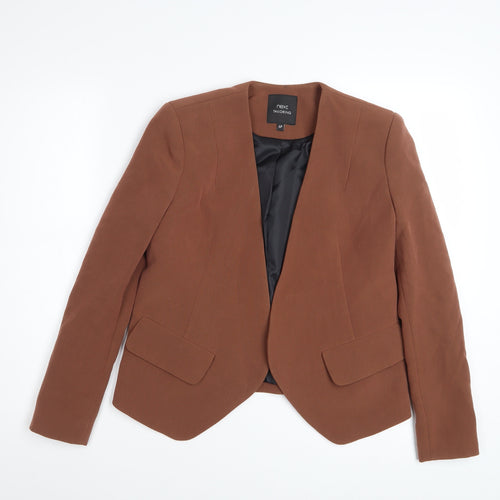 Next Women's Brown Tailoring Blazer Size 6 Petite Single-Breasted