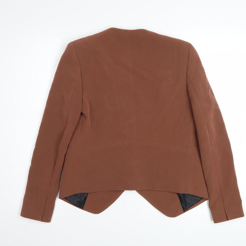 Next Women's Brown Tailoring Blazer Size 6 Petite Single-Breasted