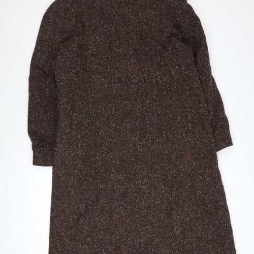Westfield Women's Brown Wool Long Tweed Coat Size 12