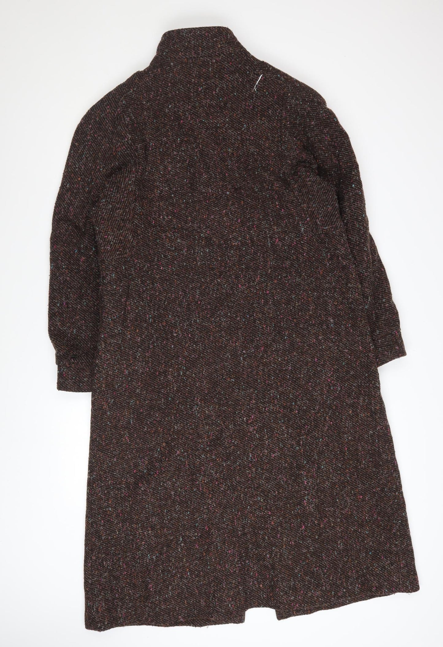 Westfield Women's Brown Wool Long Tweed Coat Size 12