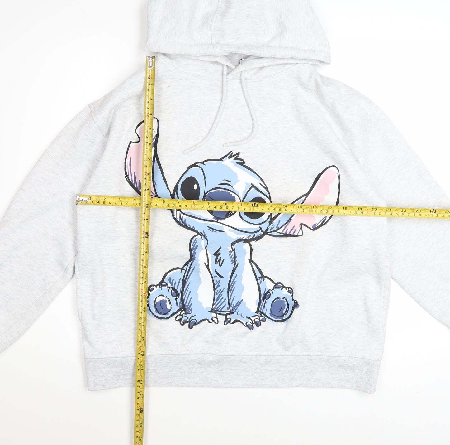 Disney Women’s Grey Stitch Hoodie Size M Pullover Sweatshirt