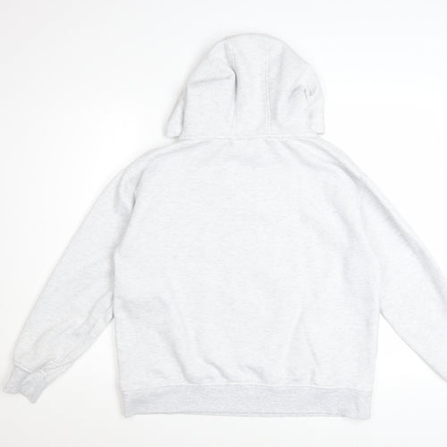 Disney Women’s Grey Stitch Hoodie Size M Pullover Sweatshirt