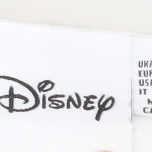 Disney Women’s Grey Stitch Hoodie Size M Pullover Sweatshirt
