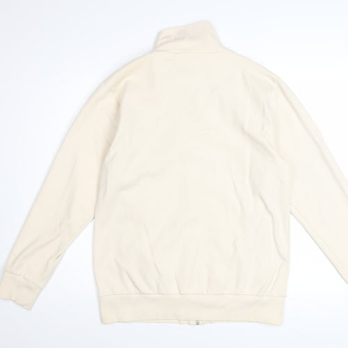 French Connection Men's Beige Full Zip Cotton Sweatshirt L