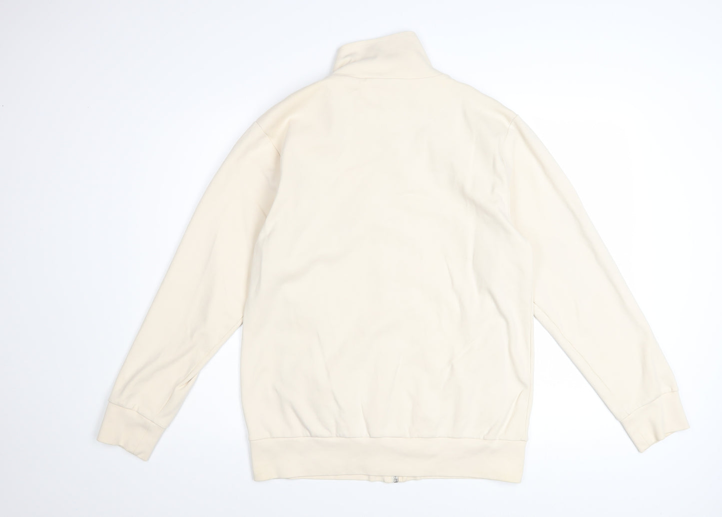 French Connection Men's Beige Full Zip Cotton Sweatshirt L