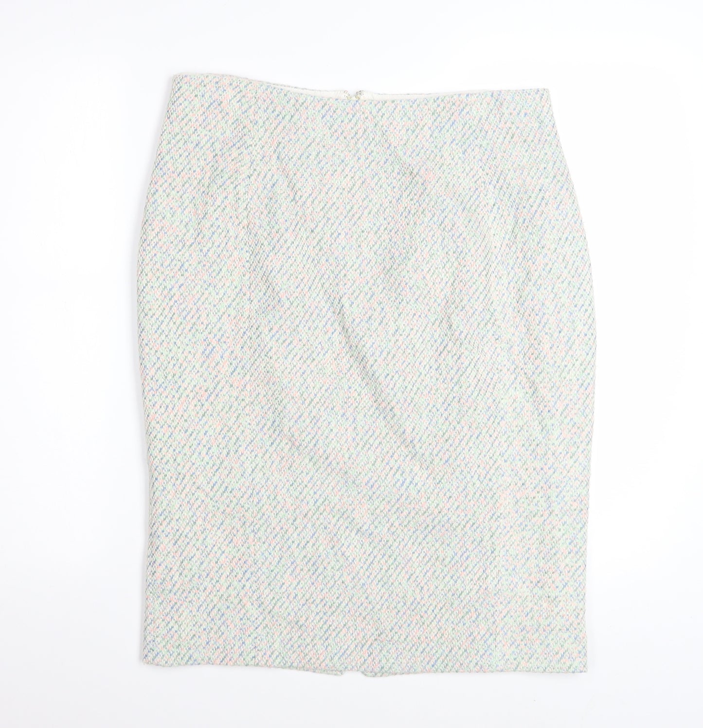 Hobbs Women’s Multicoloured Tweed Pencil Skirt Size 14