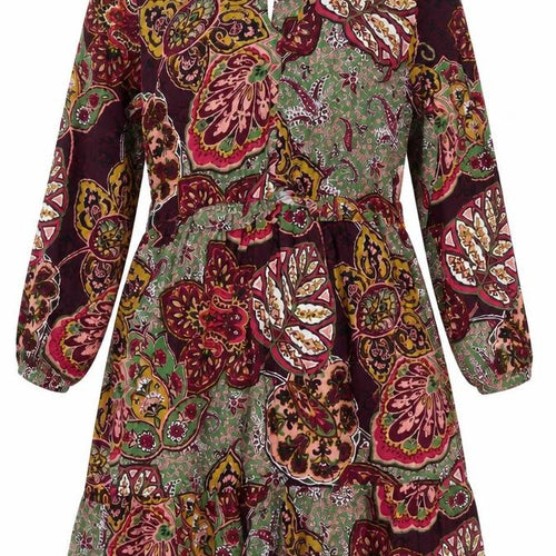 Next Womens Multicoloured Paisley A-Line Knee Length Dress Size 16