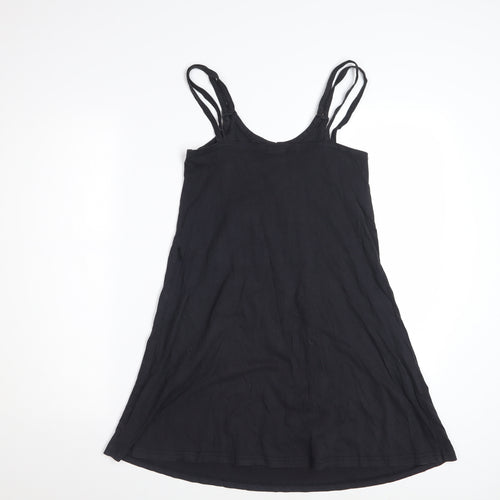 Roxy Womens Black Cotton Knee Length Sleeveless Tank Dress S