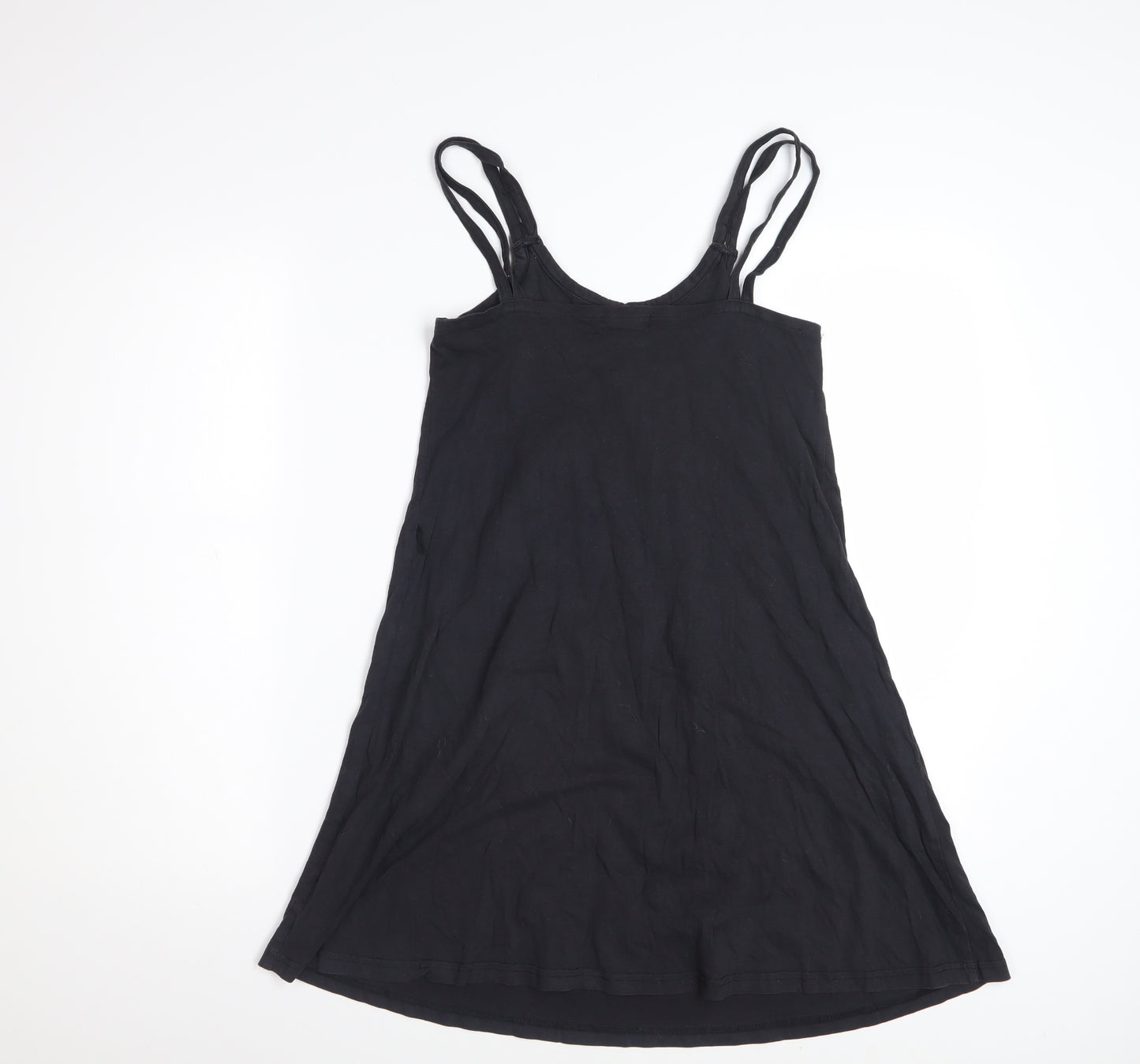 Roxy Womens Black Cotton Knee Length Sleeveless Tank Dress S
