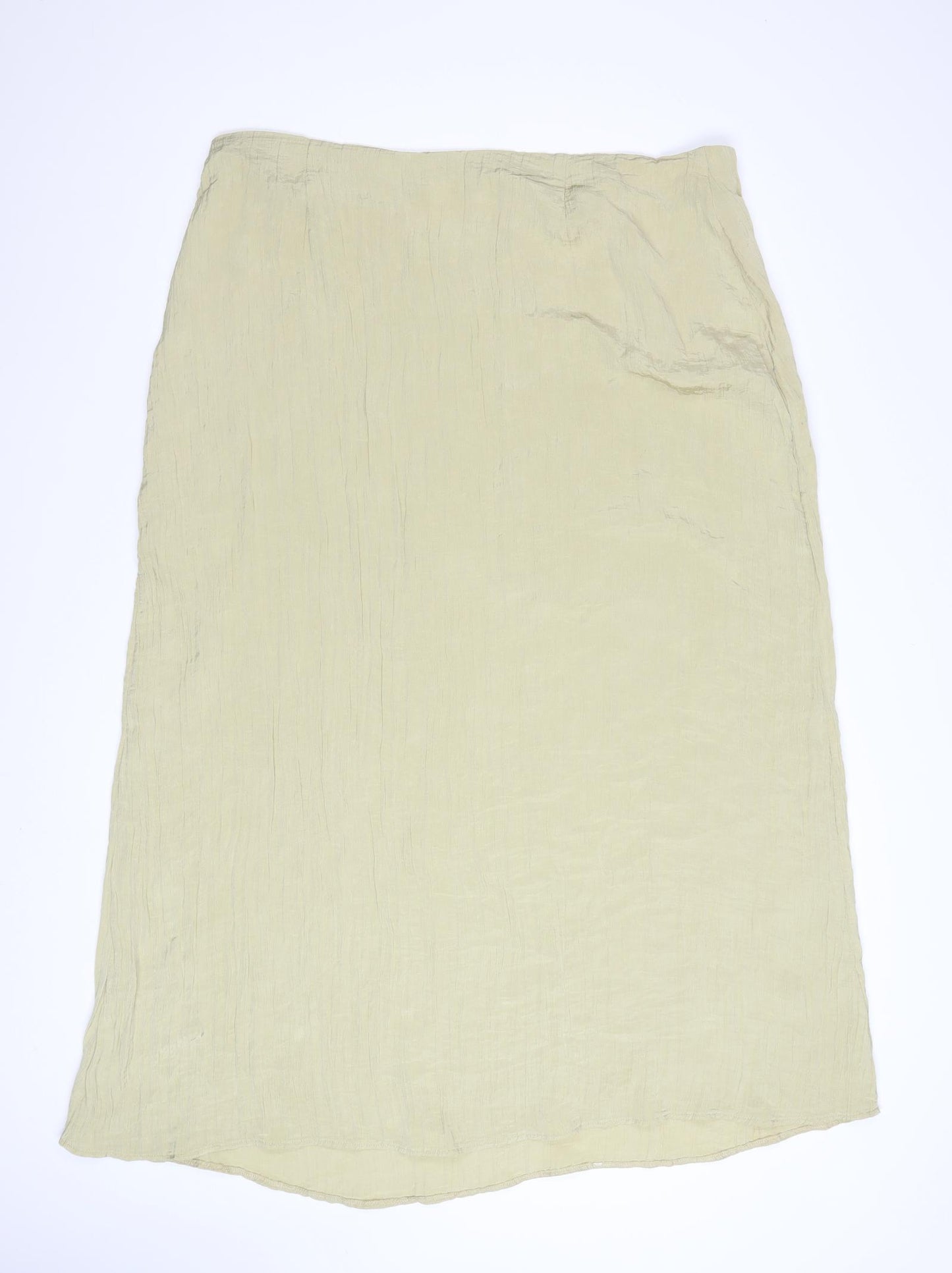 Tu Women Beige Midi Straight Skirt Size 20 Polyester Blend