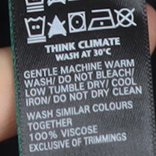 Marks and Spencer Women Black Size 20 Smocked Short Puff Sleeve Dress