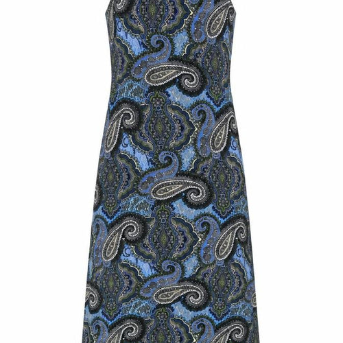 Dorothy Perkins Womens Blue Paisley Shift Dress Size 12 Sleeveless
