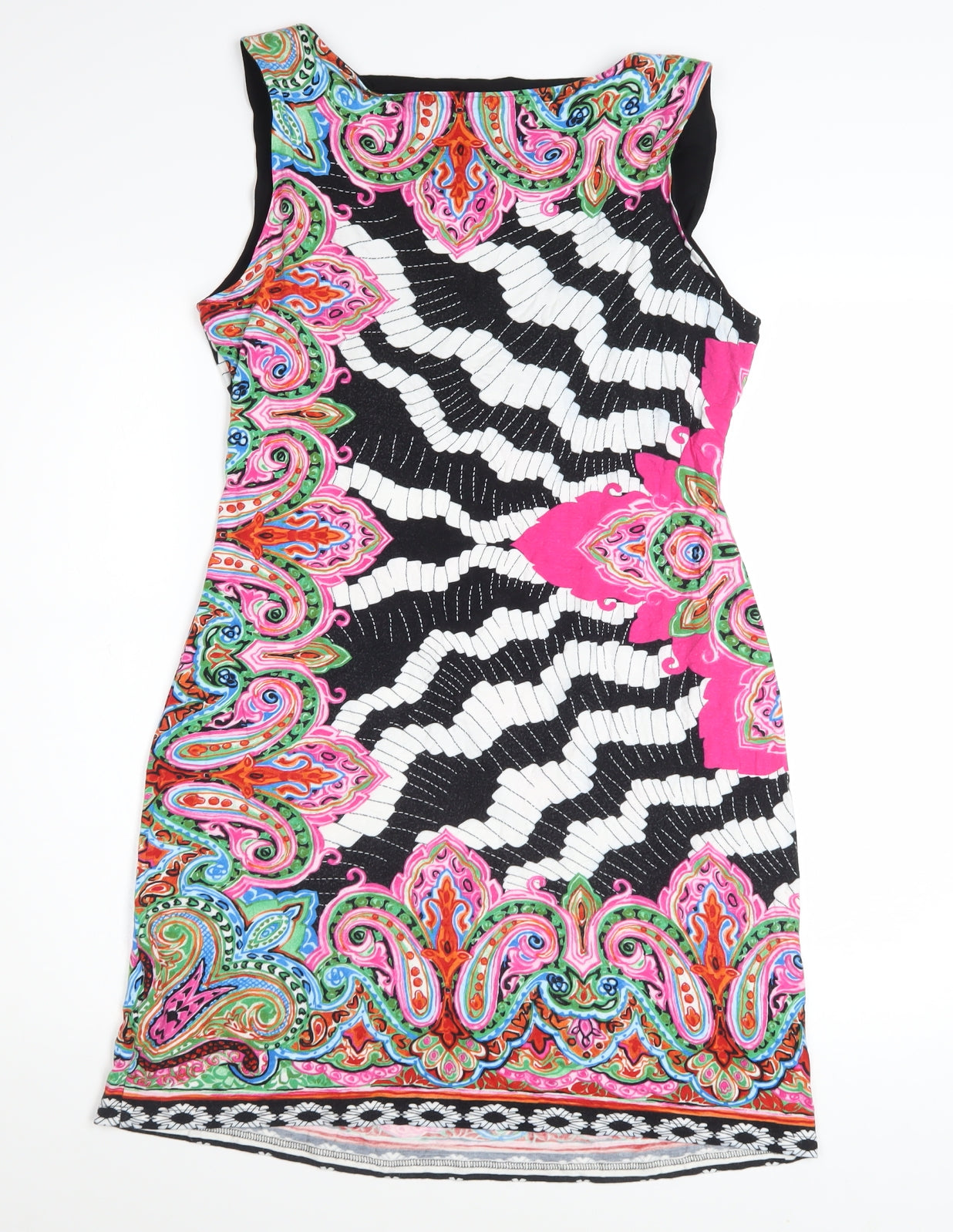 Feraud Women’s Multicoloured Viscose Sheath Dress Size 16