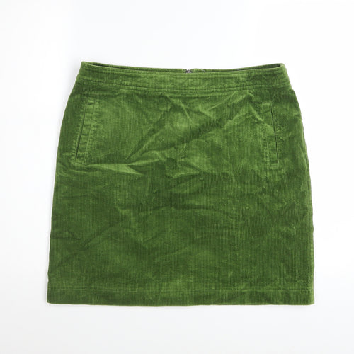 White Stuff Women’s Green Corduroy Pencil Skirt Size 12