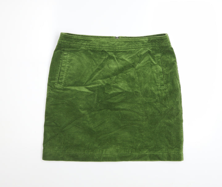 White Stuff Women’s Green Corduroy Pencil Skirt Size 12