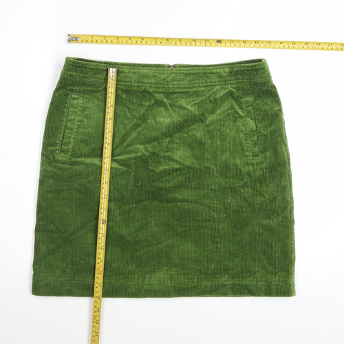 White Stuff Women’s Green Corduroy Pencil Skirt Size 12