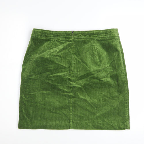 White Stuff Women’s Green Corduroy Pencil Skirt Size 12