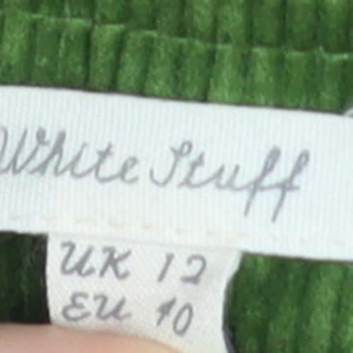 White Stuff Women’s Green Corduroy Pencil Skirt Size 12