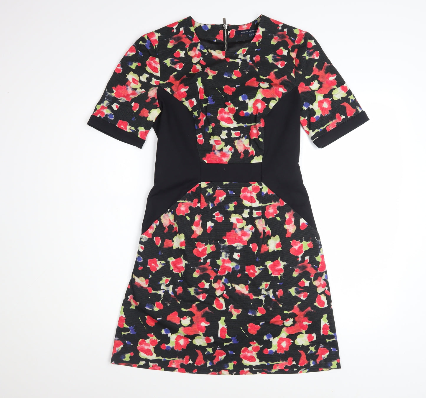 French Connection Women's Multicoloured Floral Sheath Dress Size 10