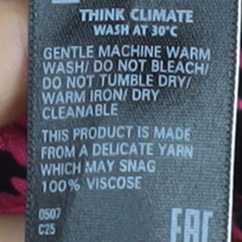 Marks and Spencer Women’s Pink Floral A-Line Dress Size 10