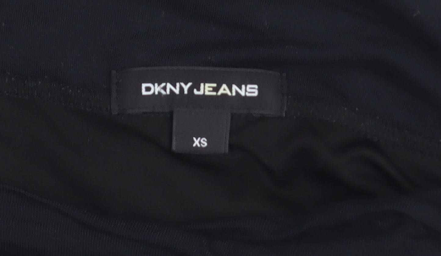 DKNY Jeans Women’s Black Long A-Line Lyocell Skirt XS