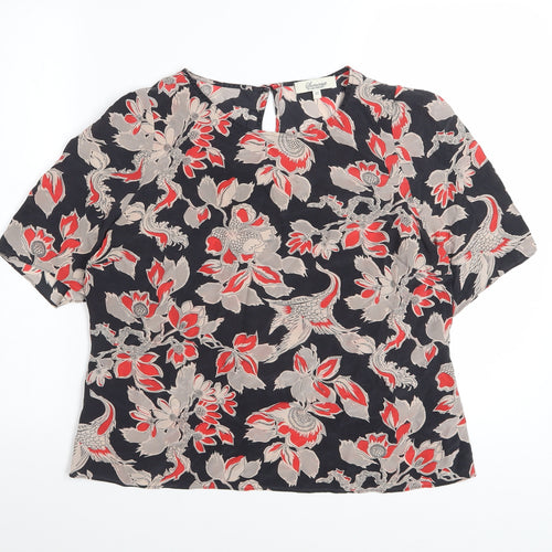 Somerset by Alice Temperley Womens Multicoloured Silk Floral Blouse Size 12