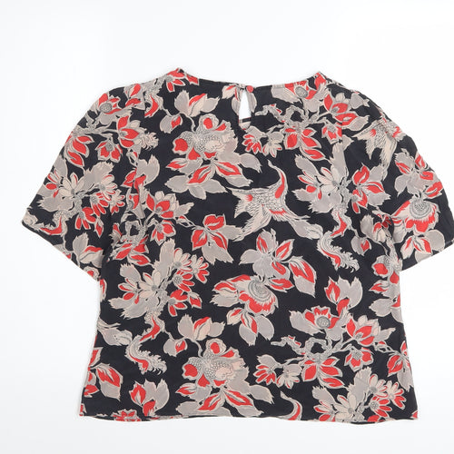 Somerset by Alice Temperley Womens Multicoloured Silk Floral Blouse Size 12