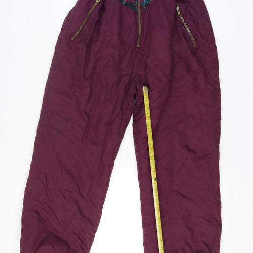 Chill Out Womens Multicoloured Floral Ski Jacket Suit Size 14-16 Insulated Belted