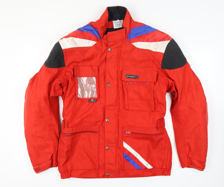 Motomod Men’s Red Waterproof Motorcycle Jacket Size L Polyamide