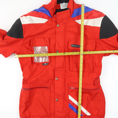 Motomod Men’s Red Waterproof Motorcycle Jacket Size L Polyamide