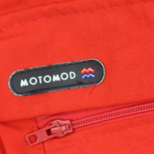 Motomod Men’s Red Waterproof Motorcycle Jacket Size L Polyamide