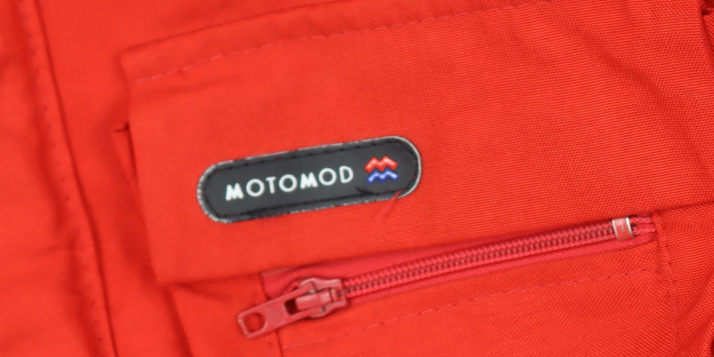 Motomod Men’s Red Waterproof Motorcycle Jacket Size L Polyamide