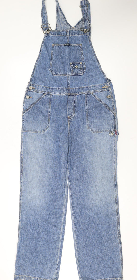 Unionbay Women Blue Denim Dungaree Jumpsuit Large 100% Cotton