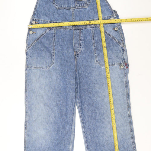 Unionbay Women Blue Denim Dungaree Jumpsuit Large 100% Cotton