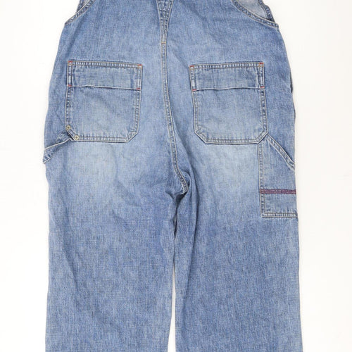 Unionbay Women Blue Denim Dungaree Jumpsuit Large 100% Cotton