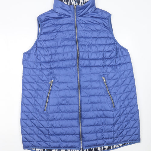 Cotswold Collections Women's Blue Quilted Puffer Waistcoat Size 20