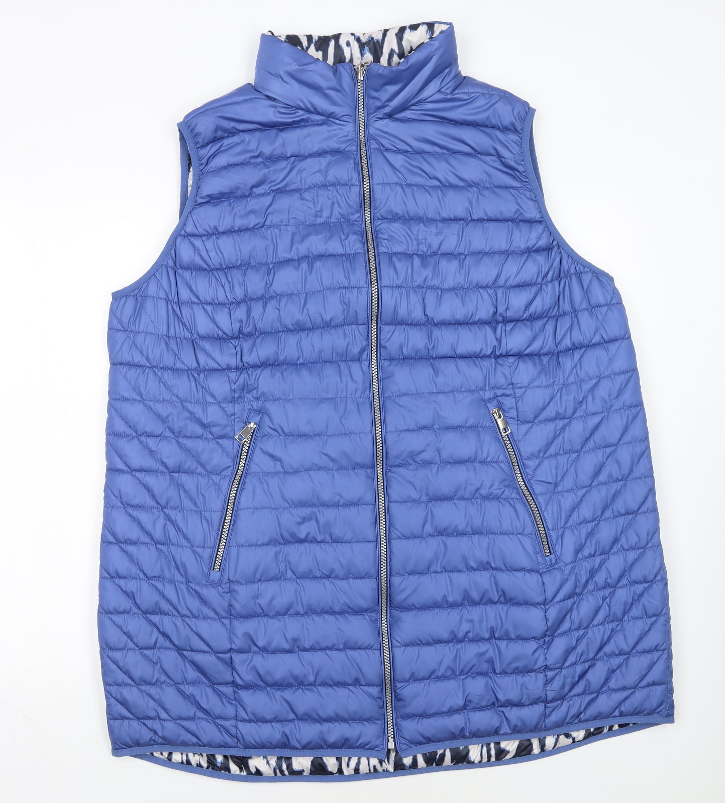 Cotswold Collections Women's Blue Quilted Puffer Waistcoat Size 20
