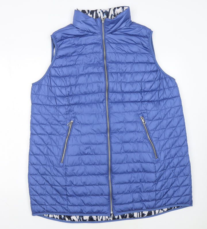 Cotswold Collections Women's Blue Quilted Puffer Waistcoat Size 20