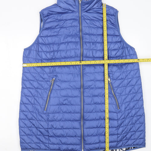 Cotswold Collections Women's Blue Quilted Puffer Waistcoat Size 20
