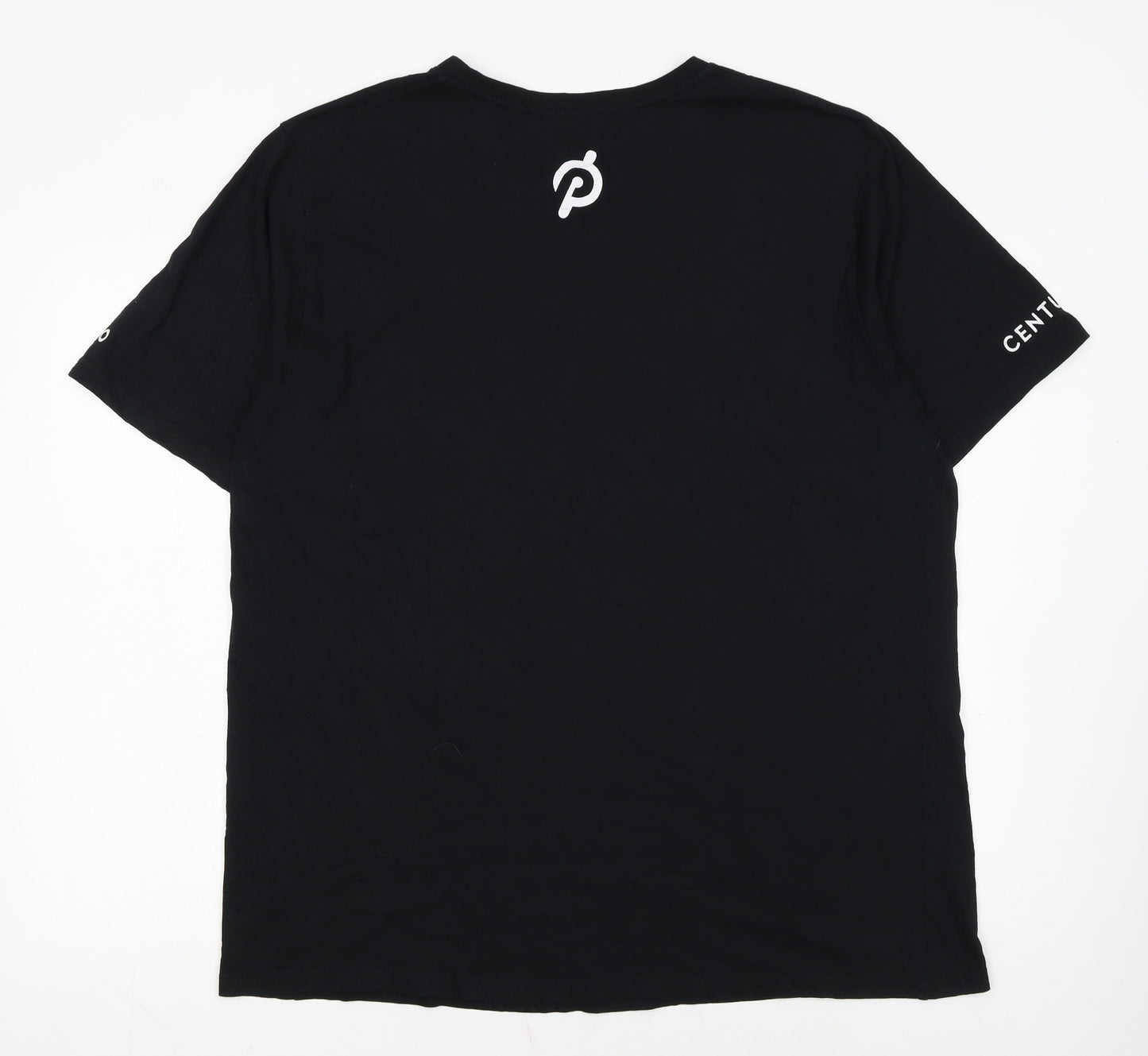 Peloton Men's Black 4XL Cotton Crew Neck Short Sleeve T-Shirt