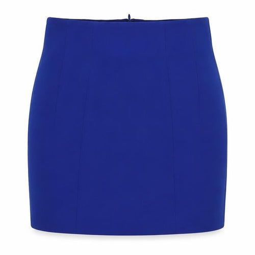 ZARA Women Blue XS Short Pencil Skirt Polyester High Rise