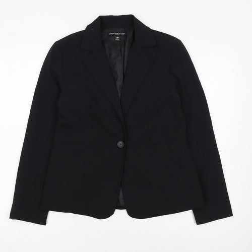 Briggs New York Women’s Black Petite Size 10 Single-Breasted Blazer
