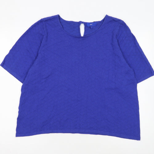 Next Women's Blue Knit Pullover Jumper Size 22